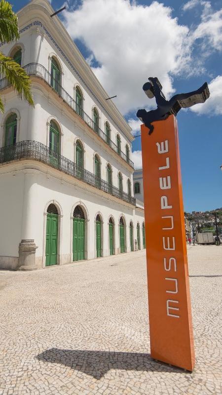 Apartamento Em Santos No Gonzaga Em Frente A Praia Eksteriør billede