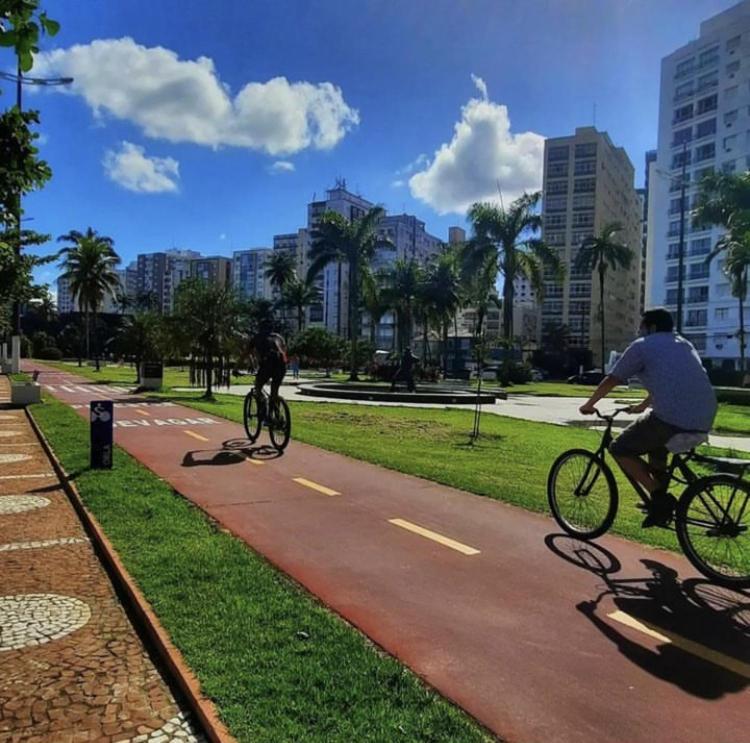 Apartamento Em Santos No Gonzaga Em Frente A Praia Eksteriør billede
