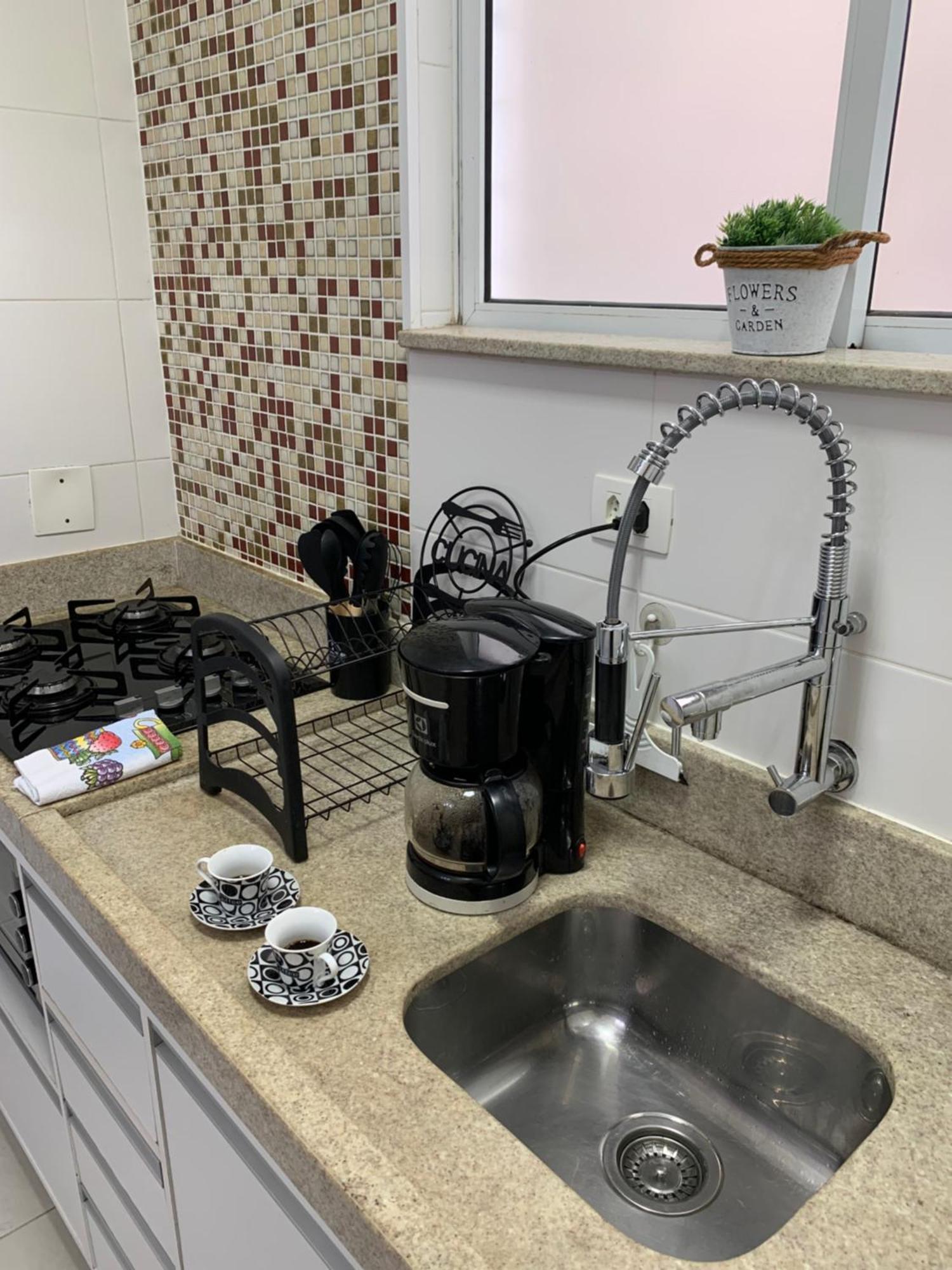 Apartamento Em Santos No Gonzaga Em Frente A Praia Eksteriør billede
